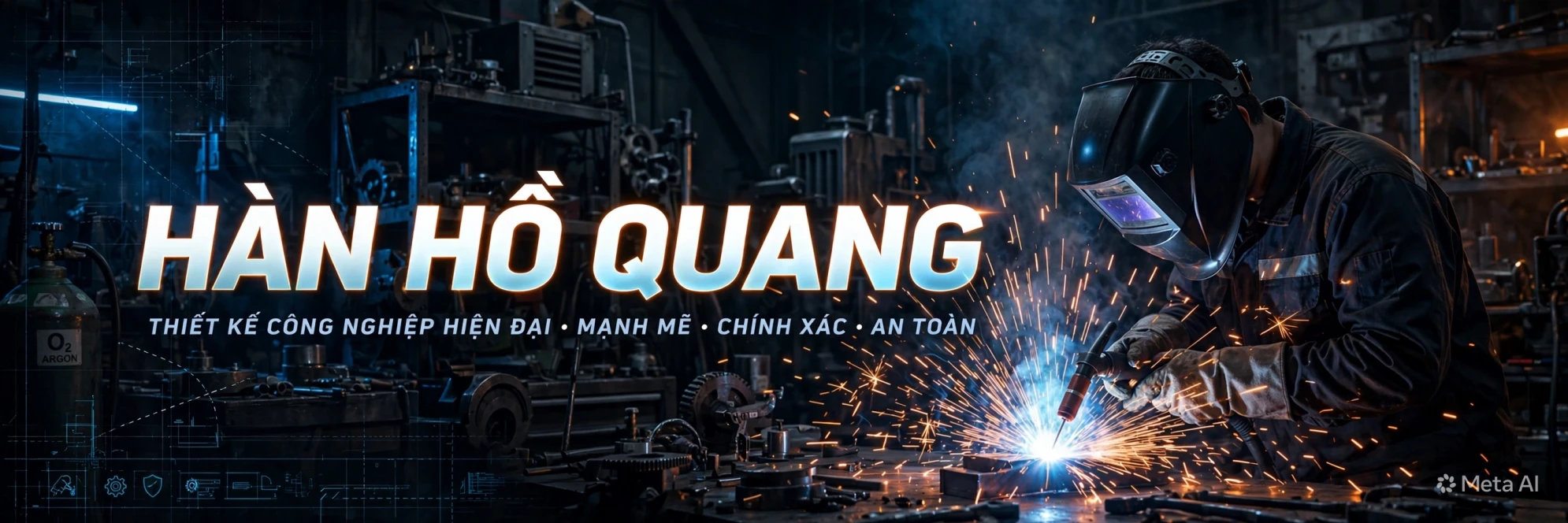 welder banner industrial